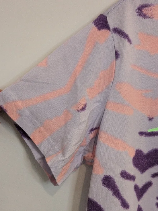 Kids Neon Sun Tie-Dye Tee - Purple & Peach - Picture 5 of 6